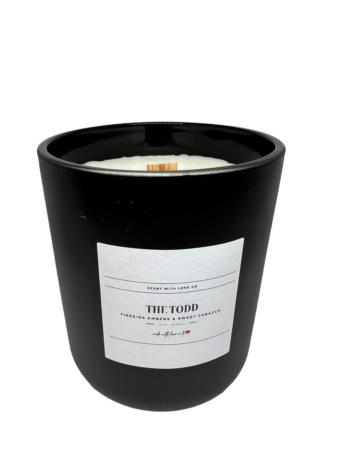 "The Todd" - Fireside Embers and Sweet Tobacco 12 oz Candle